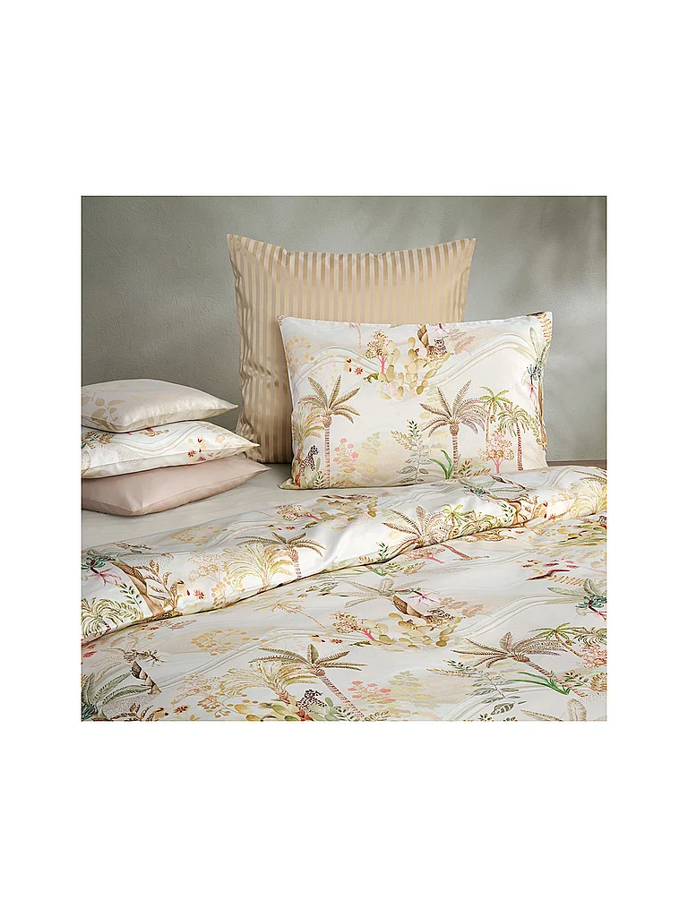 CHRISTIAN FISCHBACHER Funda de almohada de satén 140x200cm OASIS Creme beige